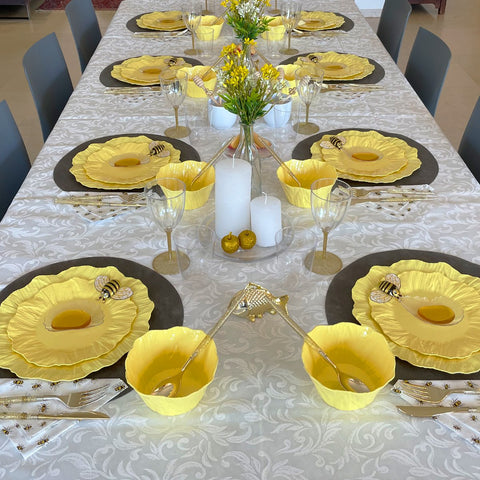 שולחן דבורים צהוב