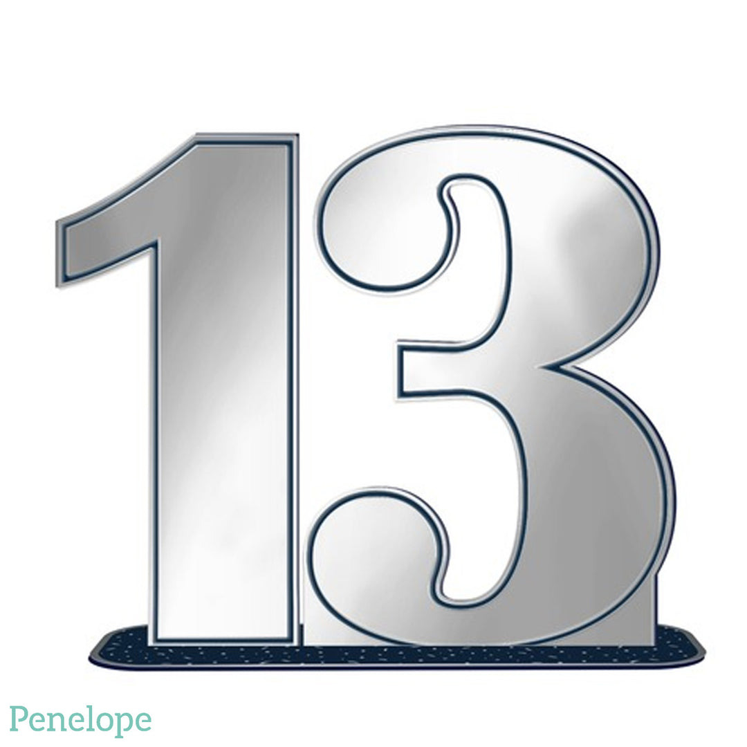 מרכז שולחן בר מצווה ענק - 35 ס"מ