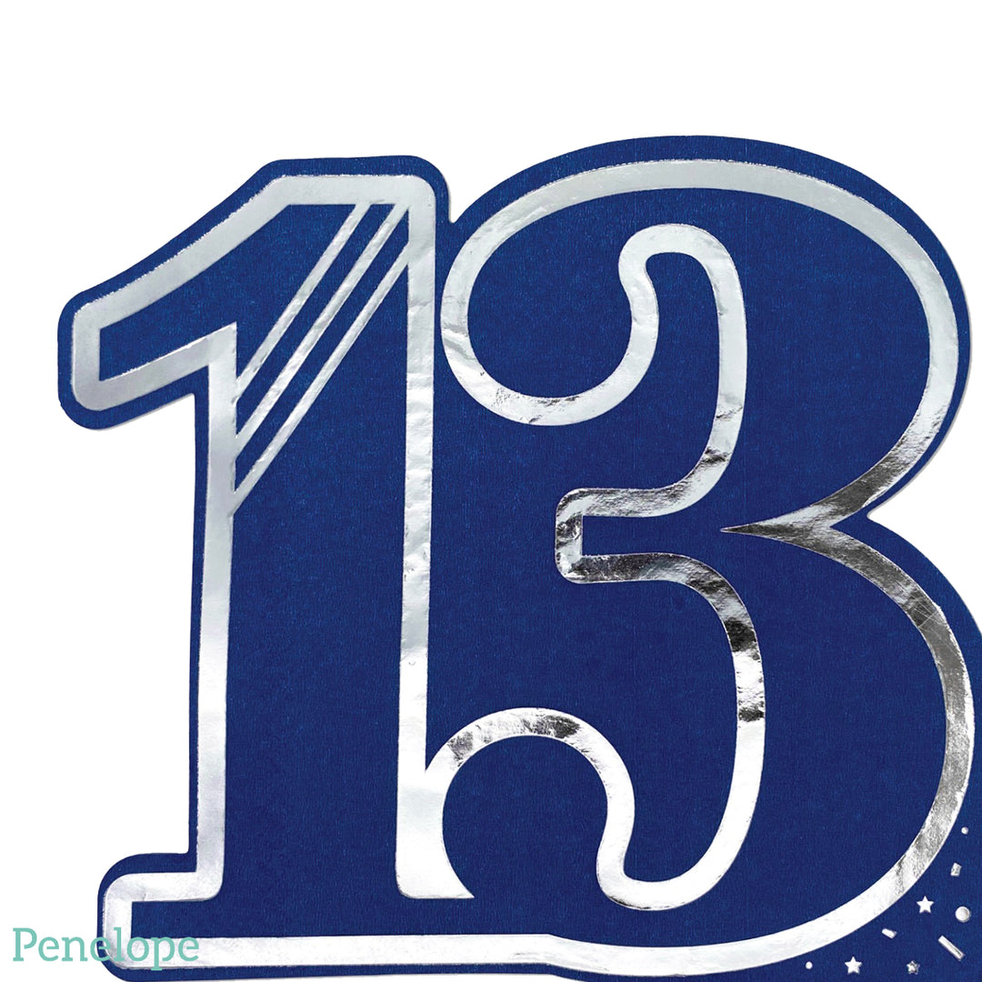 מפיות בר מצווה כחול - 12 יחידות