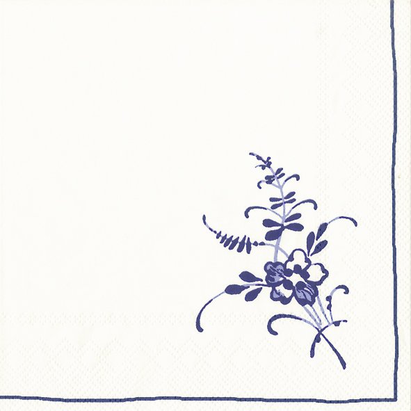 מפיות פרח כחול - 20 יחידות