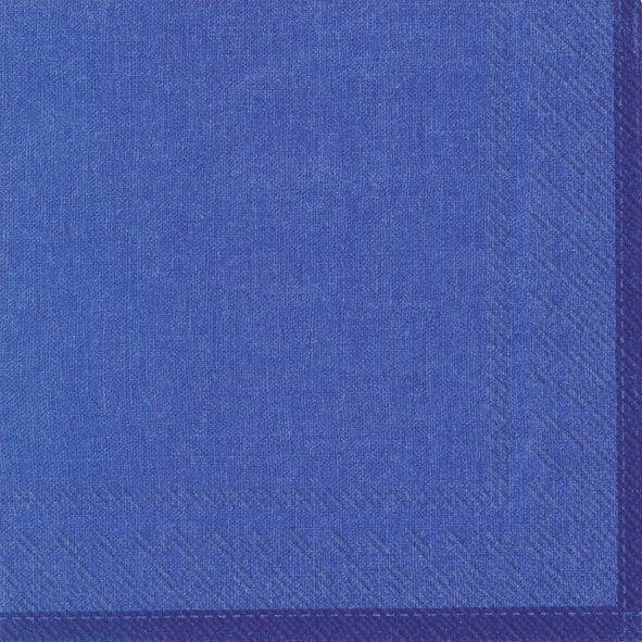 מפיות דפוס פשתן כחול - 20 יחידות