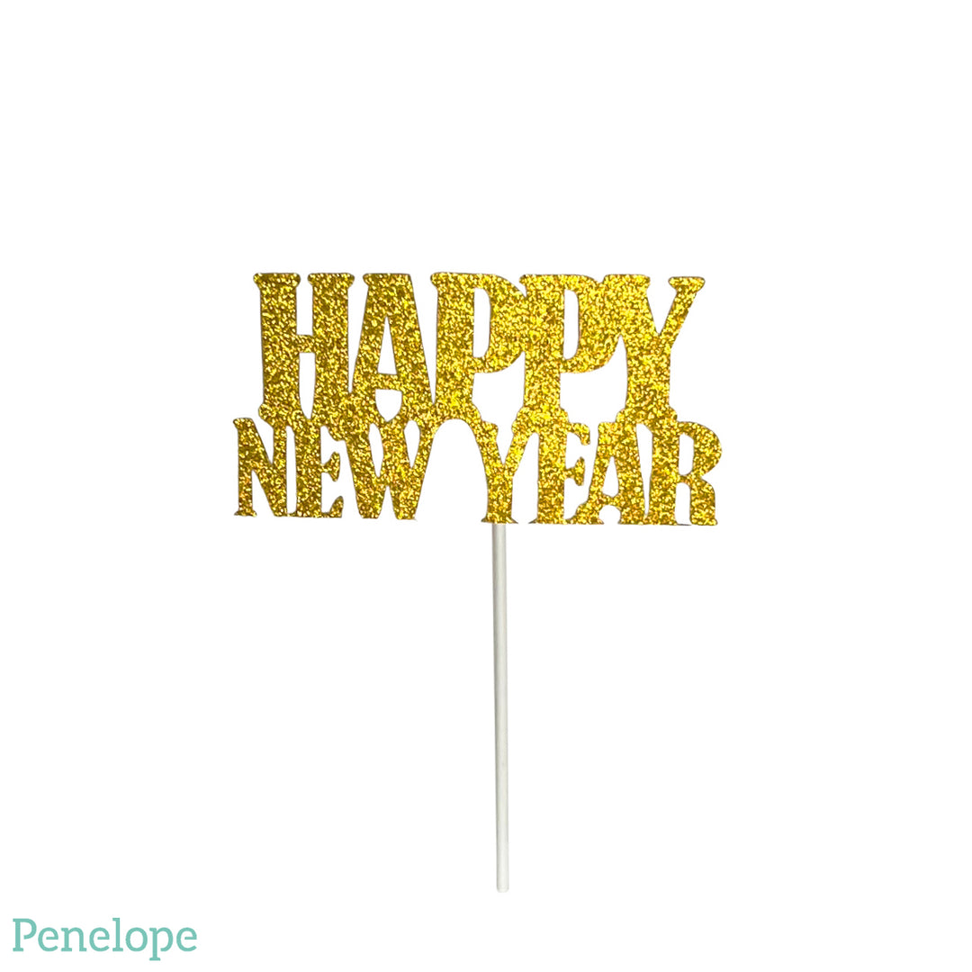 טופר נצנצים זהב HNY - 14.5 ס"מ