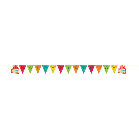 שרשרת דגלים צבעונית יום הולדת - פנלופה
