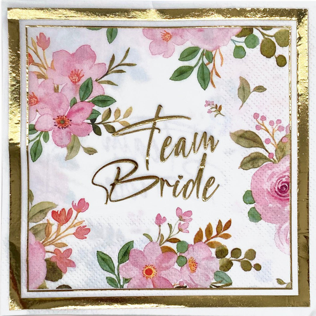 מפיות פרחים Team Bride - 16 יחידות