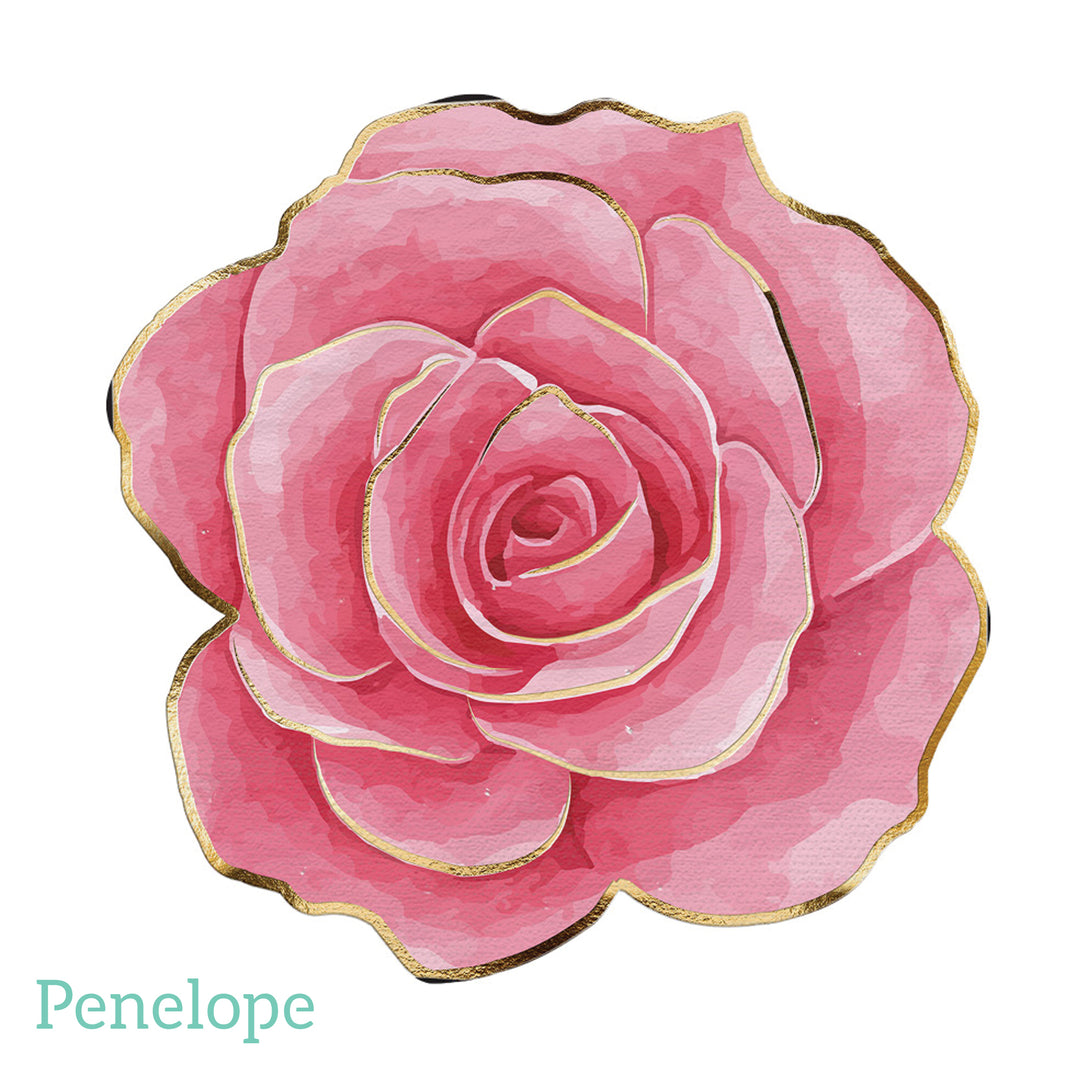 מפיות בצורת ורד - 12 יחידות