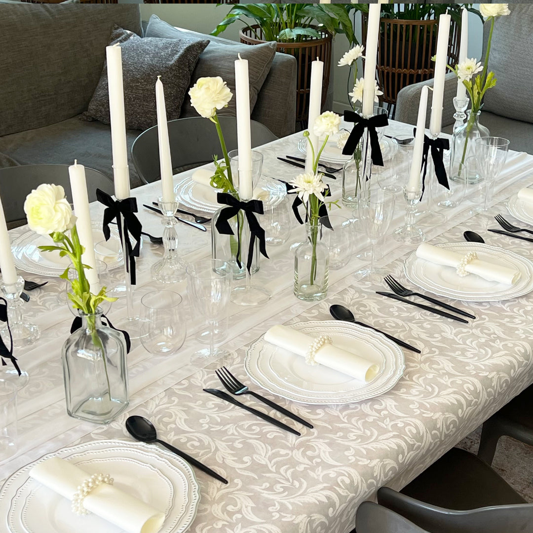 רנר בד מקומט לבן- 3 מטר