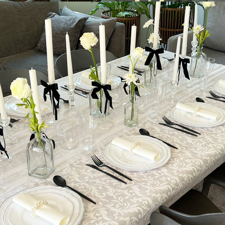 רנר בד מקומט לבן- 3 מטר