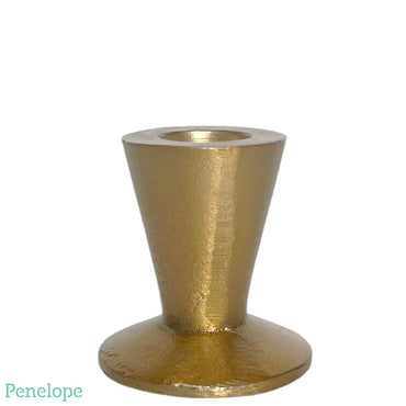 פמוט מתכת זהב דקו - 5.5 ס"מ