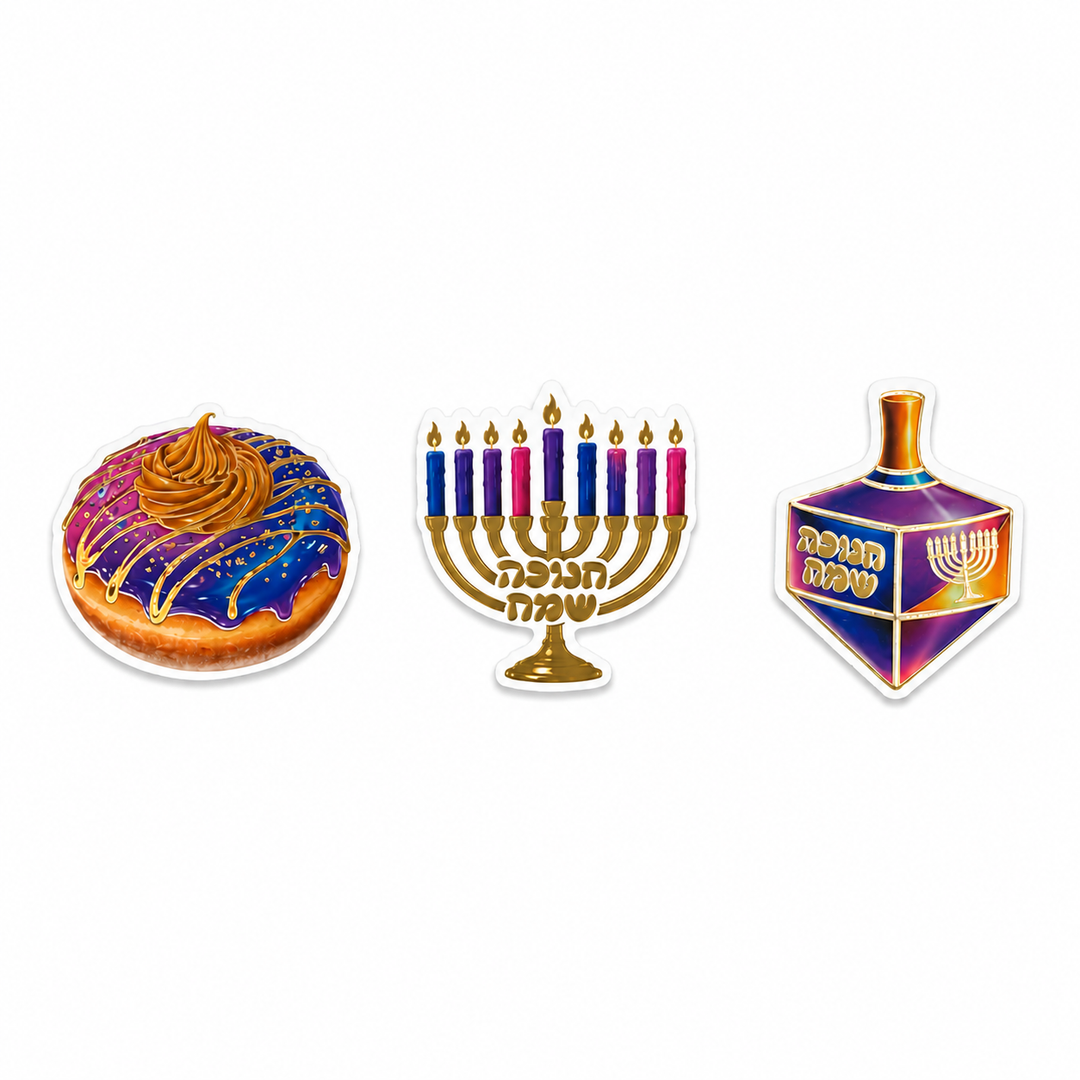 קישוטי שולחן חנוכה - אור הכוכבים