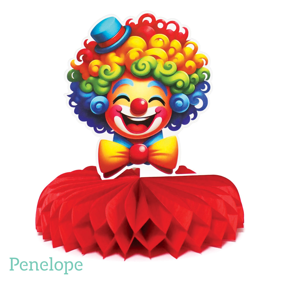 מרכז שולחן ליצן צבעוני