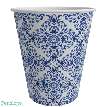 כוסות נייר פנלופה אריחים יווני - 25 יחידות