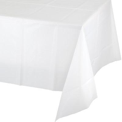 מפת שולחן פלסטיק לבנה - פנלופה