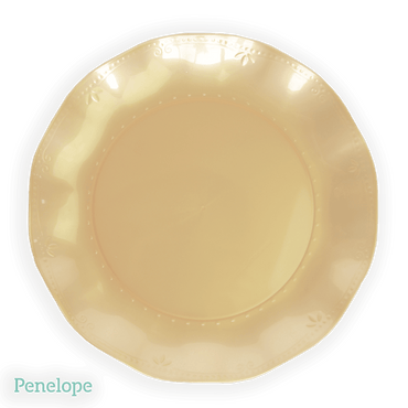 צלחות וינטאג' פרימיום עוגה זהב - 10 יחידות - penelope