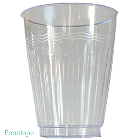 כוס פלסטיק מעוטרת בינונית - 20 יחידות