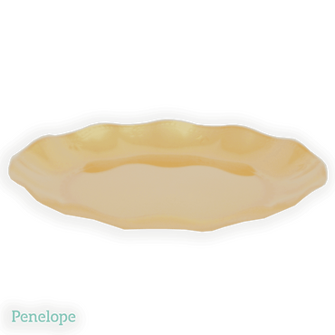 צלחות וינטאג' פרימיום עוגה זהב - 10 יחידות - penelope