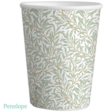 כוסות נייר פנלופה ענפים עלים- 25 יחידות - penelope