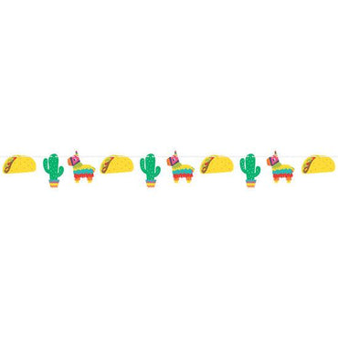 שרשרת דגלונים מסיבה מקסיקנית - 2.43 מטר - penelope
