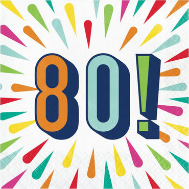 מפיות צבעוניות יום הולדת 80 - פנלופה