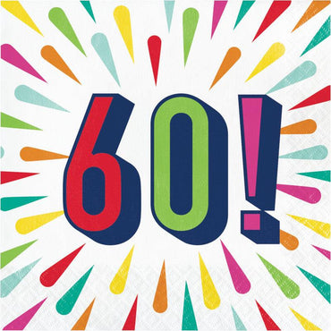 מפיות צבעוניות יום הולדת 60 - פנלופה