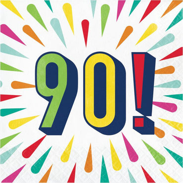 מפיות צבעוניות יום הולדת 90 - פנלופה