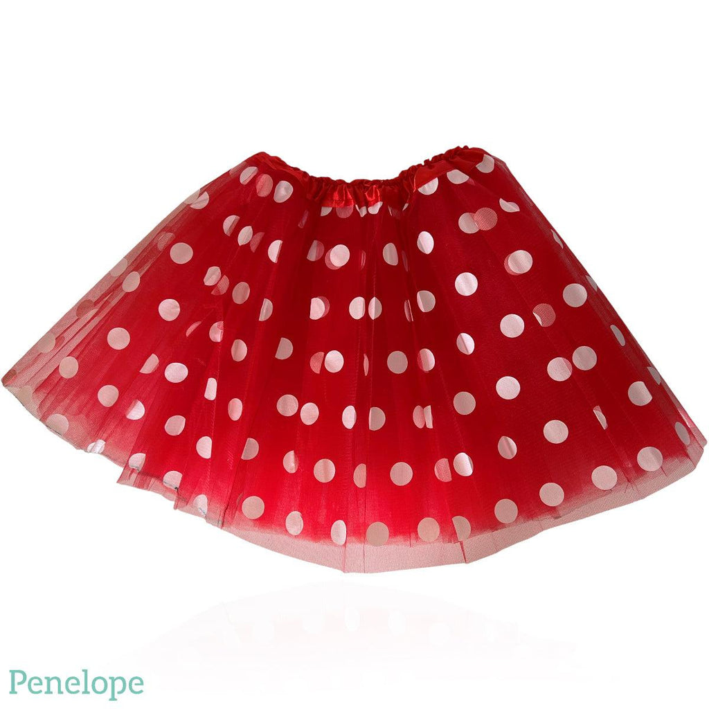 חצאית אדומה עם נקודות מיני מאוס - פנלופה