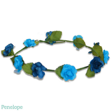 זר פרחים גווני כחול - penelope