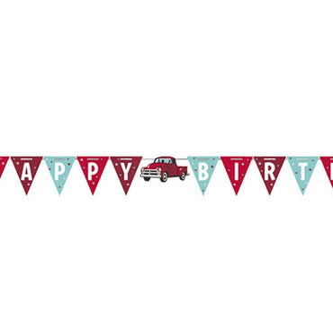 שרשרת דגלים יום הולדת מכוניות - פנלופה