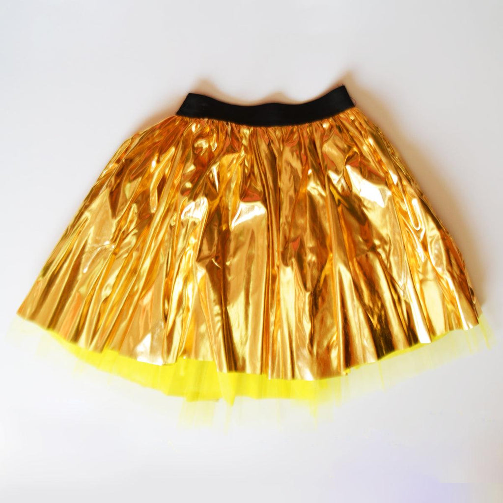 חצאית מטאלית זהב - penelope