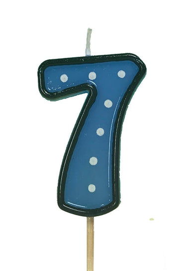 נר מספר 7 כחול - יחידה 1 - penelope