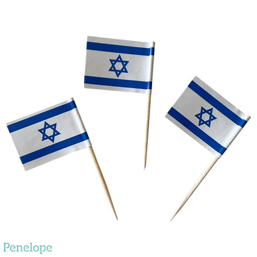 קיסמים דגל ישראל - 50 יחידות