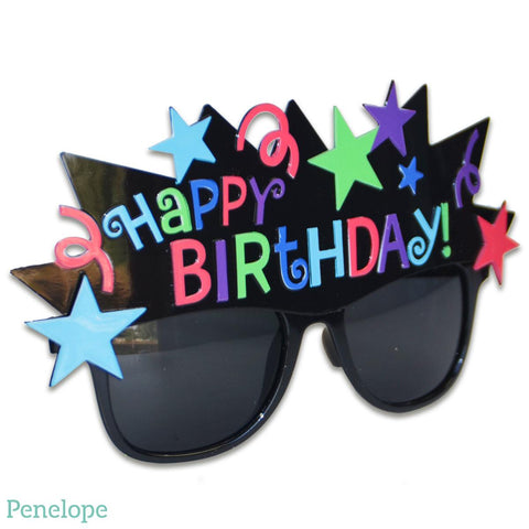 משקפי יום הולדת צבעוניות - פנלופה