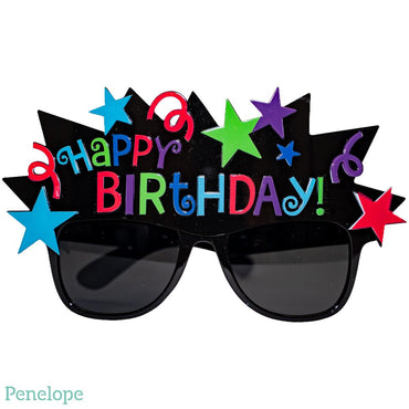 משקפי יום הולדת צבעוניות - פנלופה