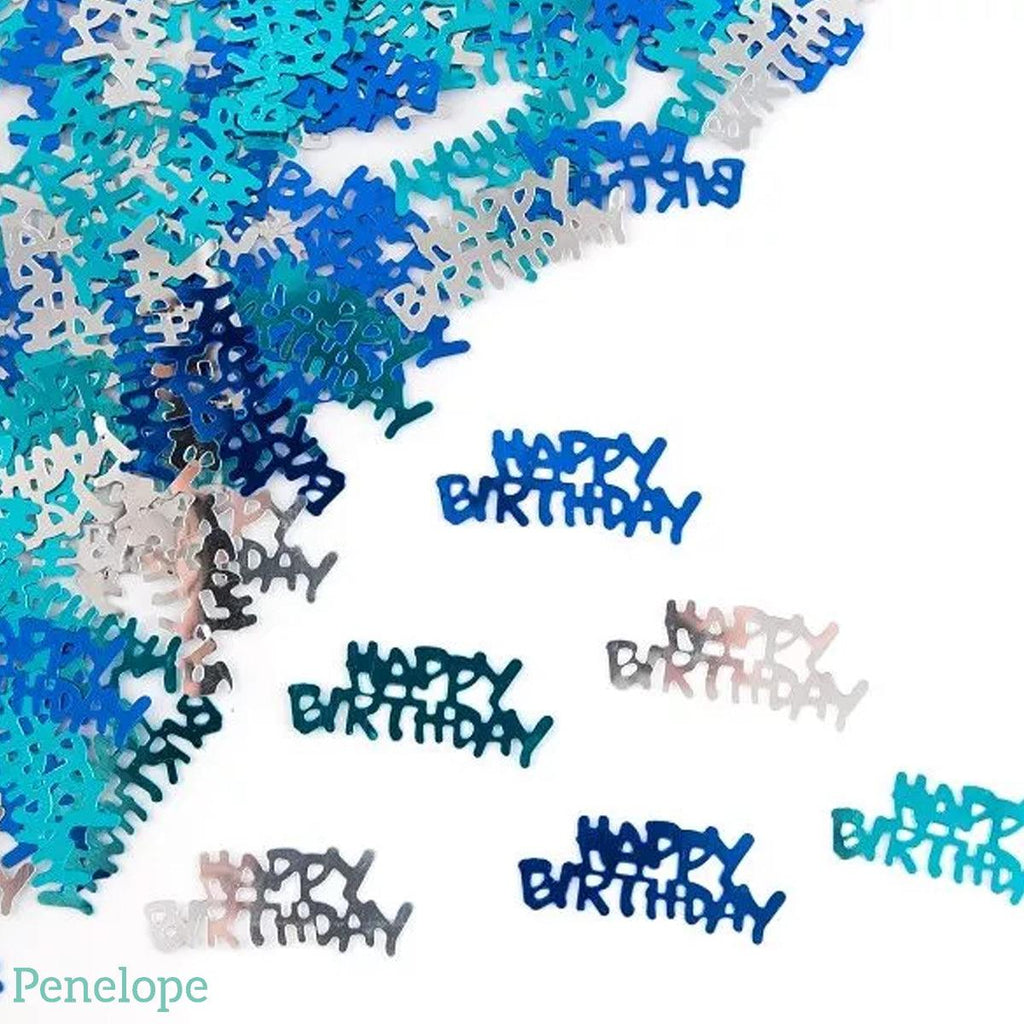 קונפטי יום הולדת כחול וכסף - פנלופה