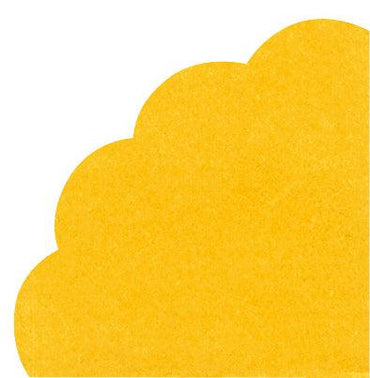 מפיות/תחתיות נייר פרח נייר אורז צהוב - 15 יחידות - penelope