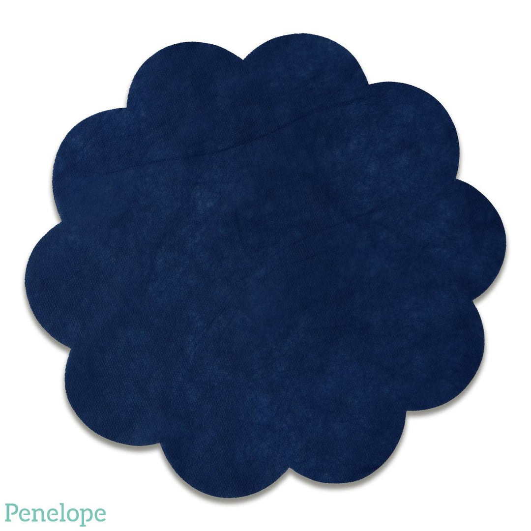 תחתיות פרח כחול NAVY - 10 יחידות - penelope