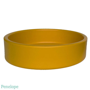 כלי קרמיקה שטוח בצבע צהוב - פנלופה