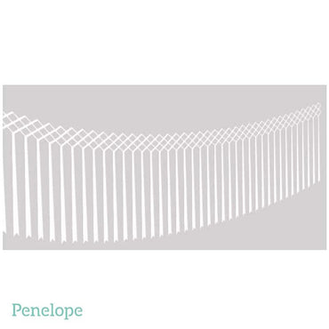 שרשרת פרנז'ים נייר לבן - 3 מטר - penelope