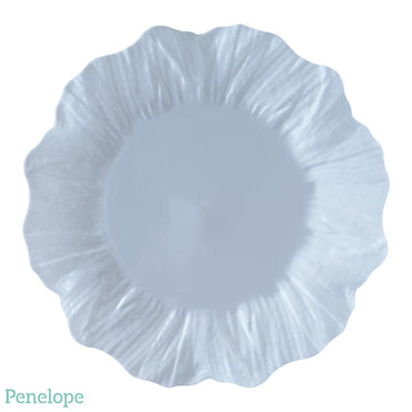 צלחות בצורת פרח לבן - פנלופה